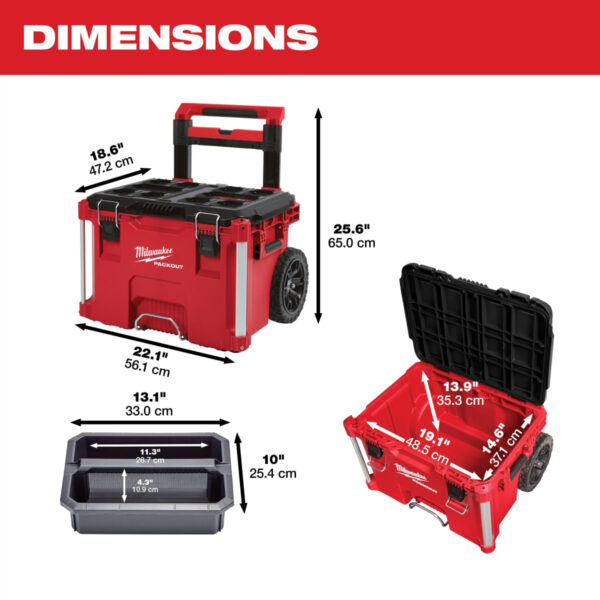 CAJA DE HERRAMIENTAS PACKOUT RODANTE