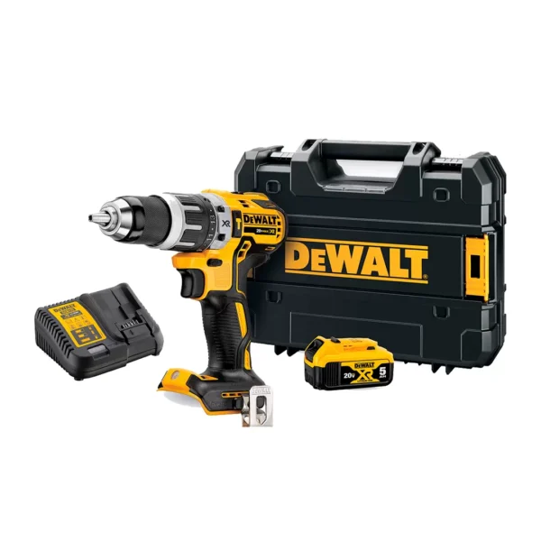 TALADRO PERCUTOR/ATORNILLADOR 1/2" 20V MAX XR S/CARBONES + BATERÍA 5AH