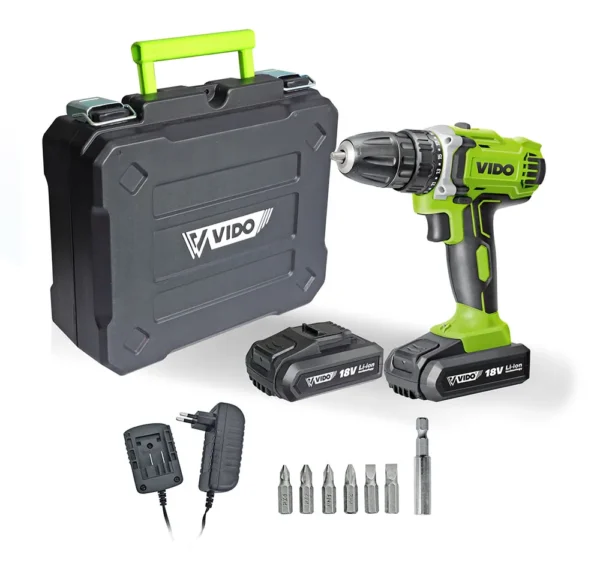 Taladro Inalámbrico 18V (2 Baterías + Cargador)
