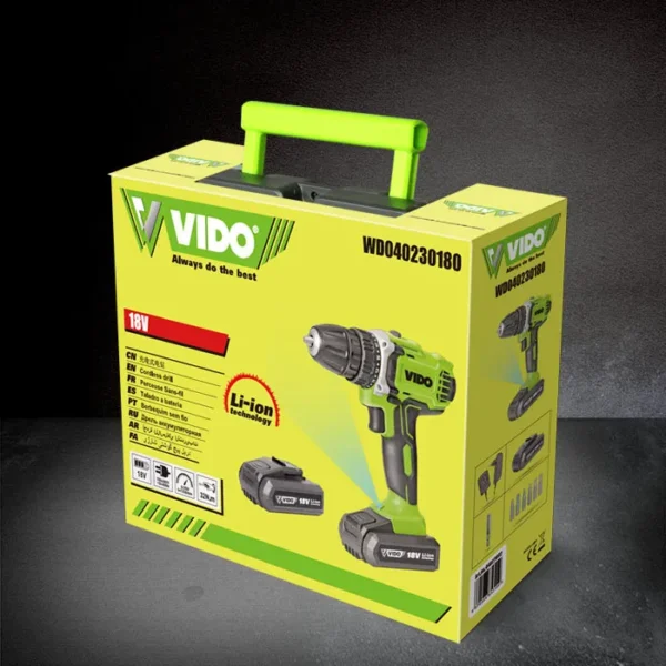 Taladro Inalámbrico 18V (2 Baterías + Cargador)
