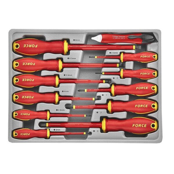 JUEGO DESTORNILLADORES AISLADOS 1000V 7(-) 4(+) 1(T) FORCE