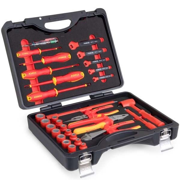 JUEGO HERRAMIENTAS AISLADAS Ø 3/8" DE 31 PZS. FORCE