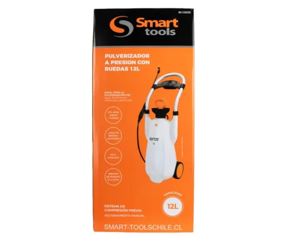 6109090_3 PULVERIZADOR A PRESIÓN CON RUEDAS 12L SMART TOOLS