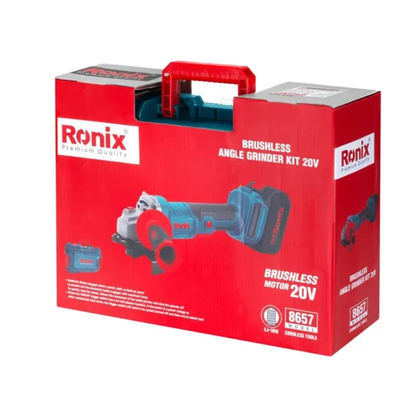 ESMERIL ANGULAR INALÁMBRICO RONIX 8657 5" 20V