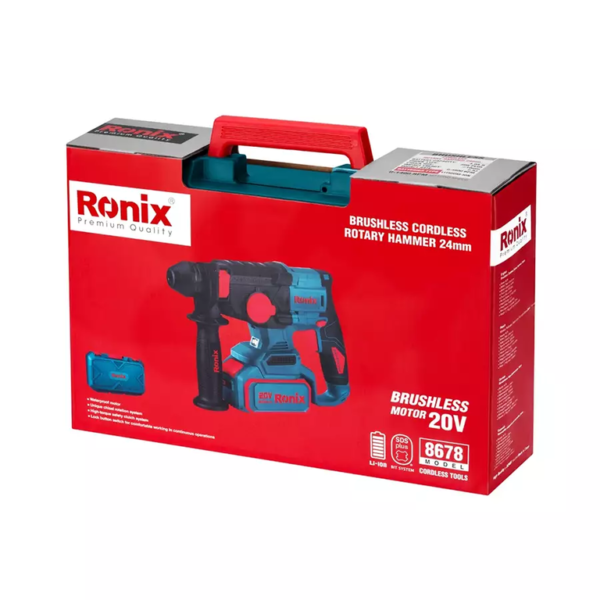 8678_7 ROTOMARTILLO INALÁMBRICO RONIX 8678 24MM 20V