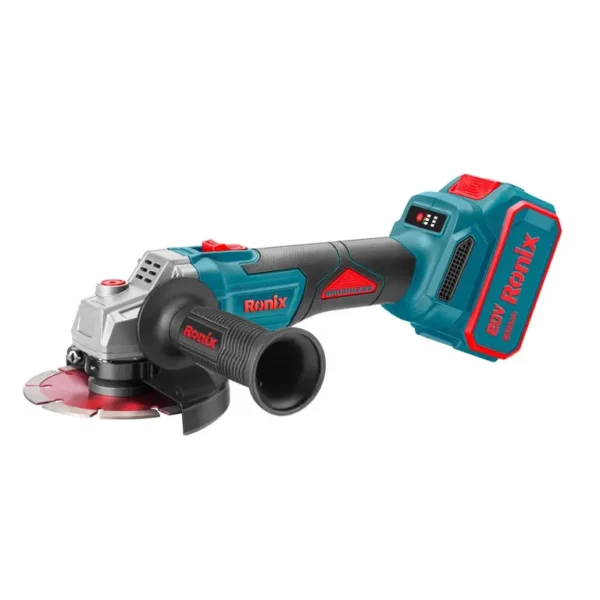 8680_1 ESMERIL ANGULAR INALÁMBRICO 125MM RONIX 8680 4.5" 20V