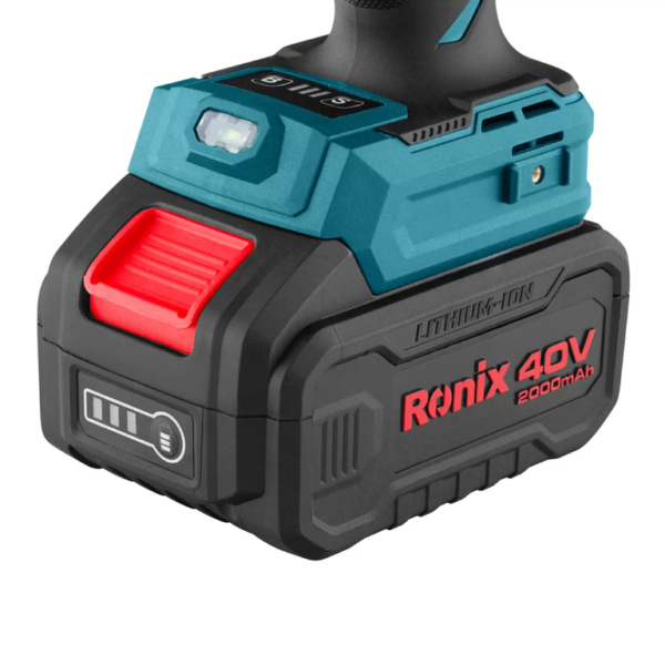 8907_4 LLAVE DE IMPACTO INALÁMBRICA 800NM RONIX 8907 1/2" 40V