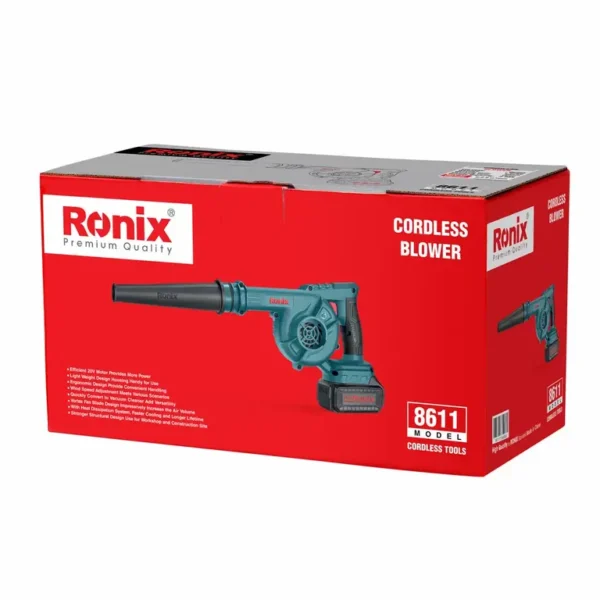 SOPLADOR AIRE INALÁMBRICO RONIX 8611 20V 0-2800 L/min