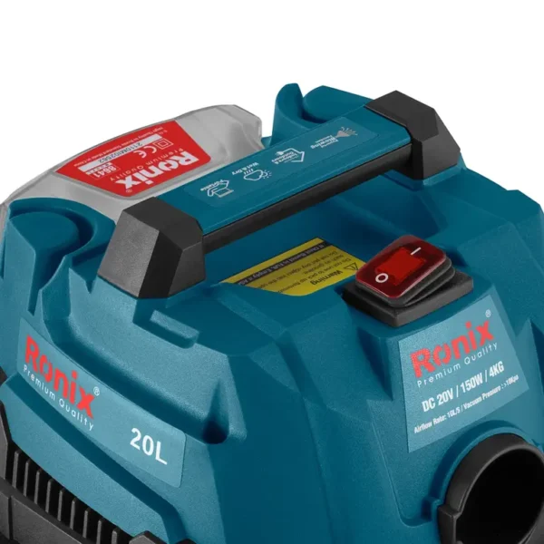 ASPIRADORA INALÁMBRICA RONIX 8641 20V 150W 20L