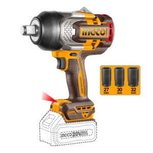 PISTOLA DE IMPACTO BL INALAMBRICA INDUSTRIAL 3/4" 20V/1350NM INGCO