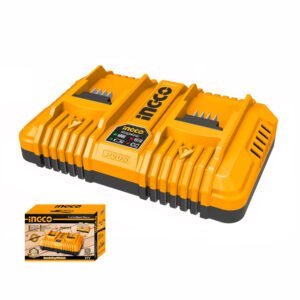 CARGADOR DE BATERIA RÁPIDO DOBLE 4AH INDUSTRIAL P20S 20V INGCO